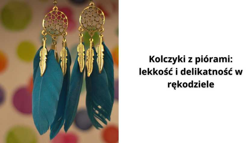 kolczyki z piórkami