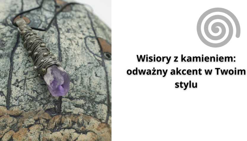 wisior z kamieniem