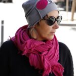 czapka na zimę szara