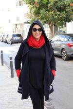 bluza damska czarna malowana