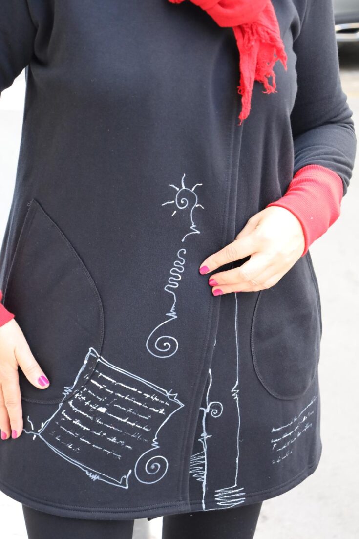 bluza malowana