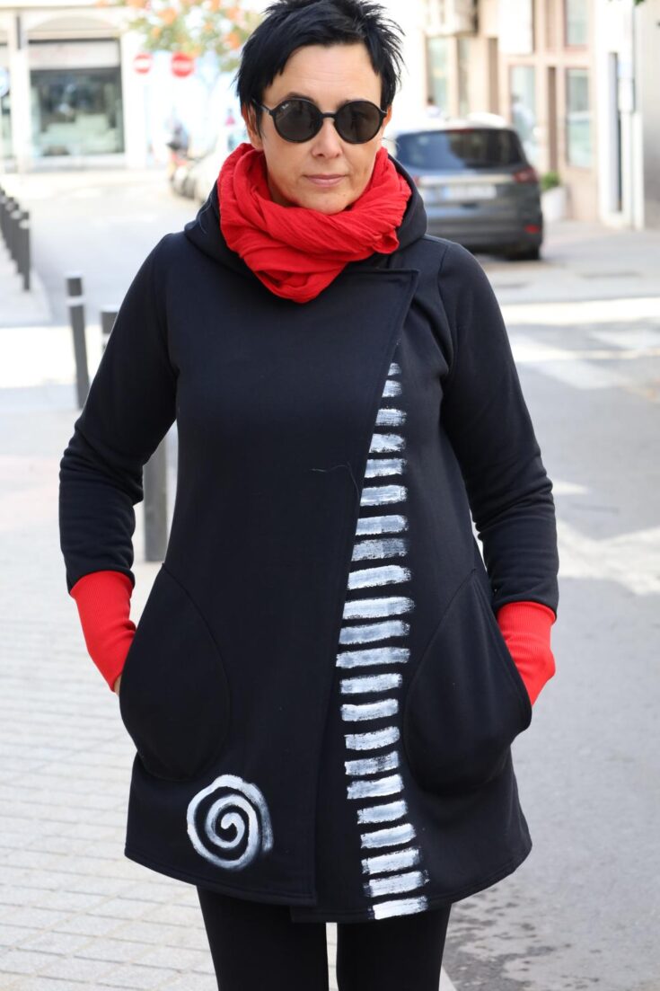 bluza czarna rozpinana