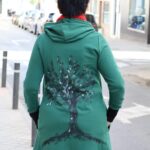 bluza zielona z kapturem