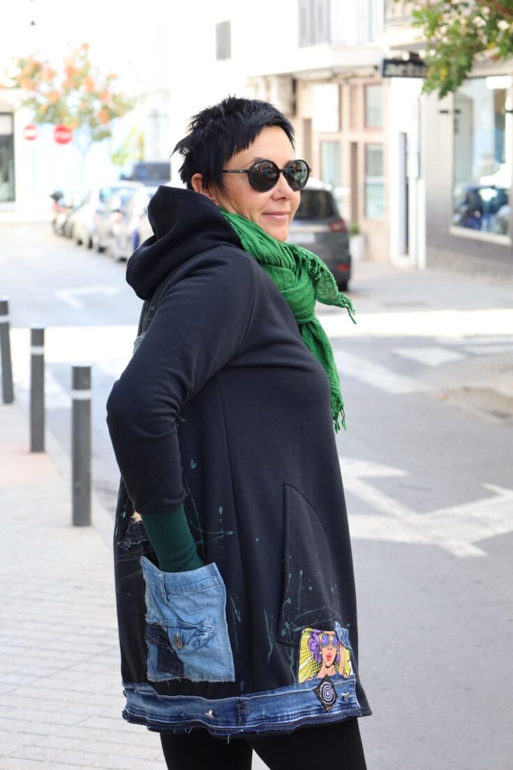 bluza czarna damska