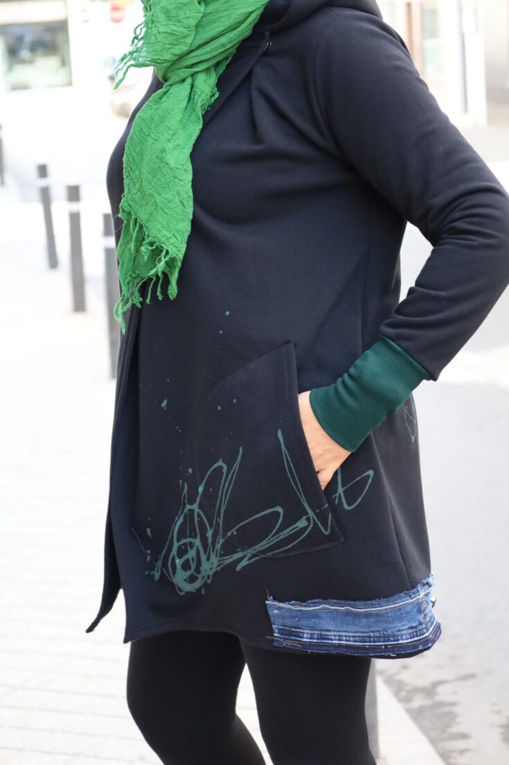 bluza czarna damska