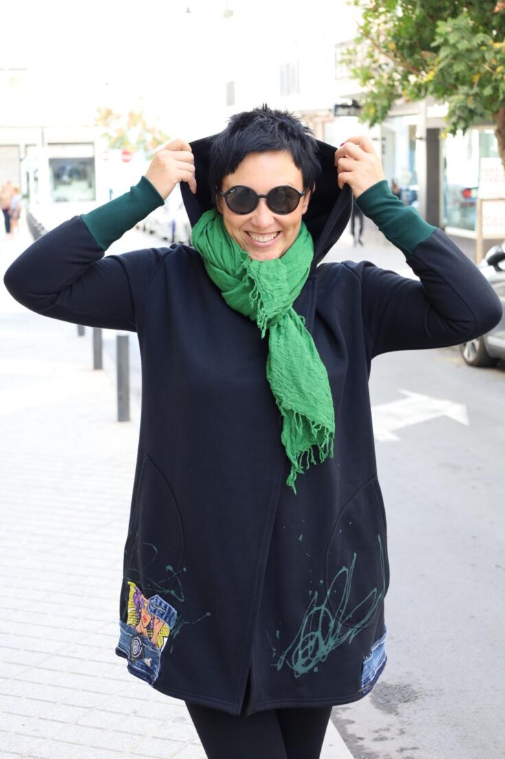 bluza czarna damska