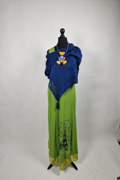 Sukienka Kiwi z jedwabiem