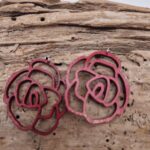 Kolczyki Czerwone Róże mini