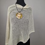 Poncho Blanco Elegante