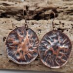 Kolczyki Miedziane Nenufary