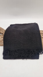 Szal czarna czerń - obrazek 5