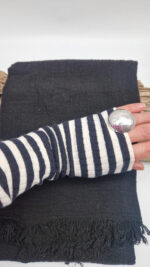 Szal czarna czerń - obrazek 7