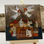 Malowany Kafelek Anioły Zuzy