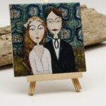 Malowany kafelek Nasz ślub