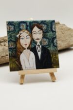 Malowany kafelek Nasz ślub