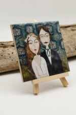 Malowany kafelek Nasz ślub - obrazek 4