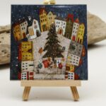 Malowany kafelek Do góry nogami