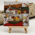 Malowany kafelek Moje miasto