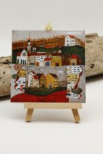 Malowany kafelek Moje miasto