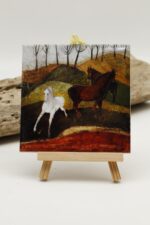 Malowany kafelek Jak łyse konie