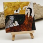 Malowany kafelek Jestem taka piękna