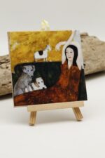 Malowany kafelek Jestem taka piękna