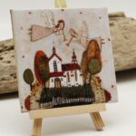 Malowany kafelek Anielskie trąbki