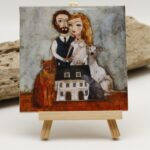 Malowany kafelek Nasza rodzina