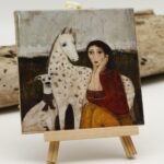 Malowany kafelek Dingo i Palani