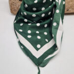 Zielony Paryż i kropki