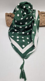 Zielony Paryż i kropki