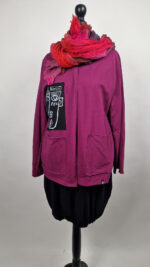 Kardigan Pan Jean Madżenta - obrazek 4