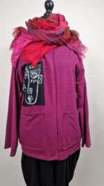 Kardigan Pan Jean Madżenta - obrazek 18