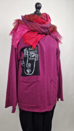 Kardigan Pan Jean Madżenta - obrazek 19