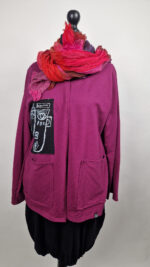 Kardigan Pan Jean Madżenta - obrazek 5