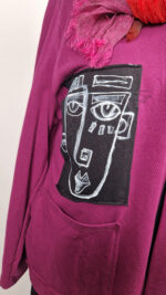 Kardigan Pan Jean Madżenta - obrazek 7