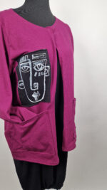 Kardigan Pan Jean Madżenta - obrazek 11