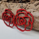 Kolczyki Czerwone Róże