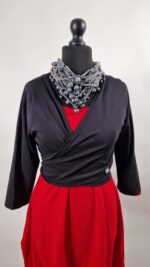 Bluzka wiązana Czarny Słoń - obrazek 9