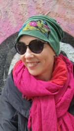 Czapka Zielona i Kwiatki - obrazek 2