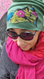 Czapka Zielona i Kwiatki - obrazek 3