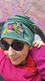 Czapka Zielona i Kwiatki - obrazek 6