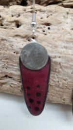 Kolczyki Bella Madżenta - obrazek 4