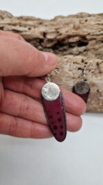 Kolczyki Bella Madżenta - obrazek 5