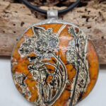 Wisior pomarańczowa Zoe