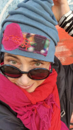 Czapka Bella Blu i kropka