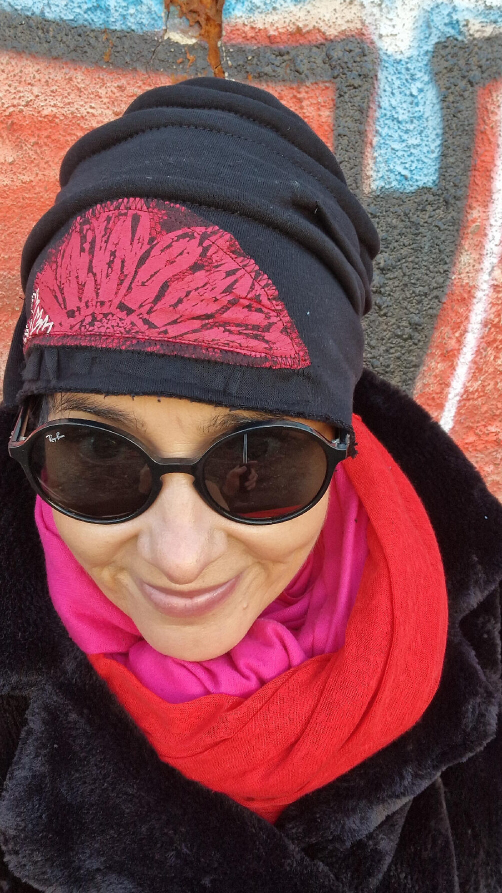 czerwony_kwiat_7 Czapka Marie-Sophie - obrazek 1