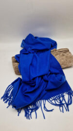 Szal Kobaltowa Kaszmi  - obrazek 5