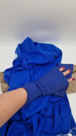 Szal Kobaltowa Kaszmi  - obrazek 7