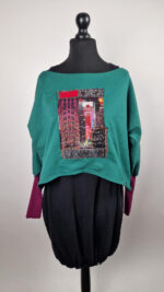 Bluzka Zielony Manhattan - obrazek 3